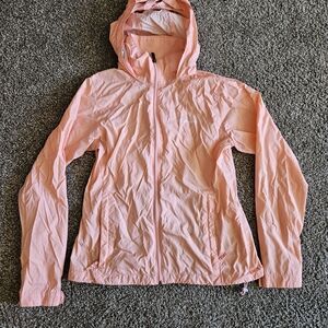 Columbia Women's Switchback III Pink Hooded Lightweight Rain Jacket Size M